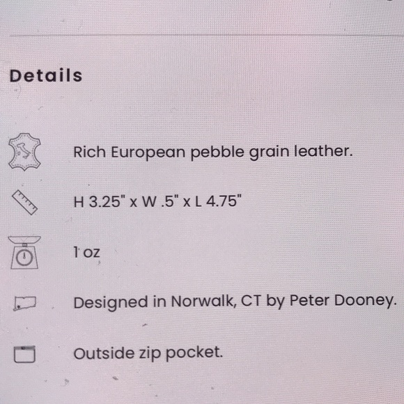 NEW Dooney & Bourke Pebble grain coin case BONE NEW BNWT - Picture 5 of 8